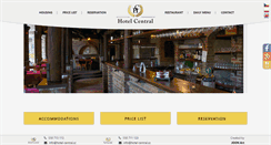 Desktop Screenshot of hotel-central.cz