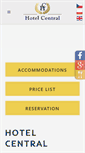 Mobile Screenshot of hotel-central.cz