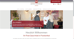 Desktop Screenshot of hotel-central.de