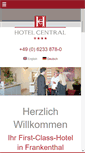 Mobile Screenshot of hotel-central.de