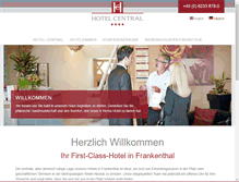 Tablet Screenshot of hotel-central.de