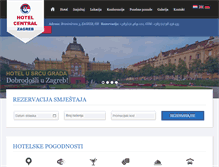 Tablet Screenshot of hotel-central.hr