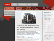 Tablet Screenshot of hotel-central.net